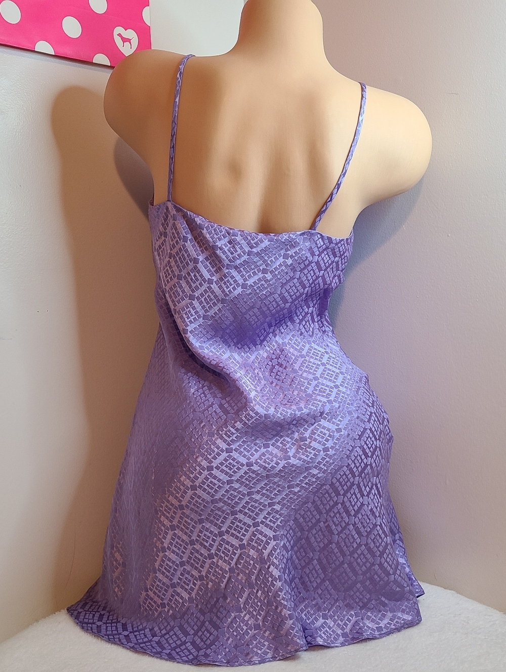 VTG SILX By August Silk 100% Silk Classic Babydoll Slip Dress Size Sm - Picture 3 of 6